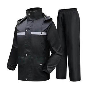 Manteau de pluie à capuche imperméable XL pour homme, veste de sécurité réfléchissante, coupe-vent, imperméable, pantalon de moto avec poches - Product Image 1