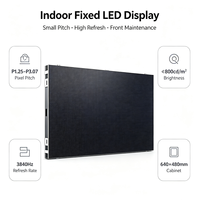 Écran LED fixe d'intérieur pour centre commercial, aéroport, hôtel P1.25 P1.53 P1.86 P2 P2.5 P3.07 Revêtement GOB Mur vidéo Scène