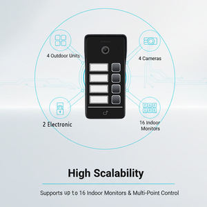 Videoportero Inteligente con Intercomunicador, 2K, 5G, WiFi, Aplicación Tuya, Compatible con Alexa y Google Home, Reconocimiento Facial, IP65, Impermeable, Desbloqueo Remoto - Product Image 2