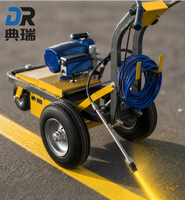 Machine de marquage routier électrique à pulvérisation à froid, en promotion, traçeur de lignes à peinture froide manuel pour marquage routier municipal et de parkings