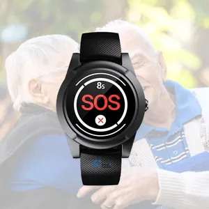 Handsfree 2-Weg 4G Sos Communicatie Apparaat Gezondheid Medische Fall Alert Smart Horloge Voor Senioren & Ouderen Gps monitoring