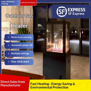 Stufa <span class=keywords><strong>a</strong></span> Gas da Esterno con Accensione Elettronica e Protezione Antiribaltamento 2000W, <span class=keywords><strong>Caminetto</strong></span> <span class=keywords><strong>a</strong></span> <span class=keywords><strong>GPL</strong></span> per Patio - Product Image 3