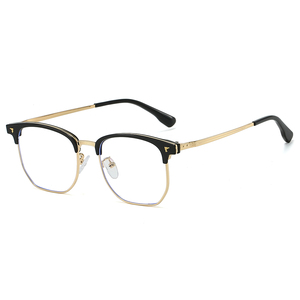 Tr90 Nử<span class=keywords><strong>a</strong></span> Khung Kim Loại Kính Mắt Với Vuông Mũi Pad Chất Lượng Cao Unisex Lông Mày Khung Cho Nam Giới Và Phụ Nữ Mới Phong Cách Kinh Doanh - Product Image 2