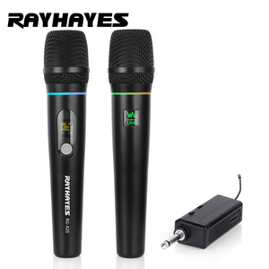 מיקרופון RAYHAYES אלחוטי RG-X2S UHF מיקרופון אלחוטי נטען RBG עבור וידאוקה - Product Image 1