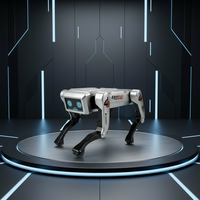 Robot chien éducatif intelligent IA, commande vocale, télécommande par téléphone portable, interaction linguistique, programmation