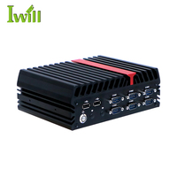 Mini PC Industrial AMD Ryzen Embedded R2314 Sin Ventilador, 6 Puertos COM, HDMI Dual 4K, Computación Robusta en el Borde, Gateway IoT
