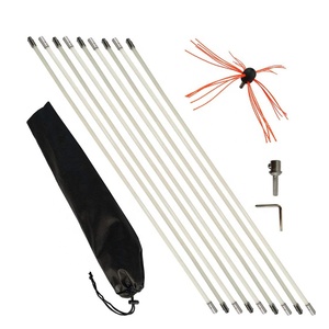 <span class=keywords><strong>Kit</strong></span> di spazzole per spazzaneve per trapano elettrico di vendita calda con macchina per spazzole per la pulizia del camino a 10 aste - Product Image 2