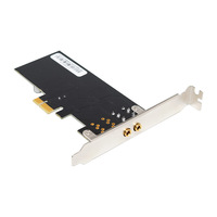 Carte audio interne ST116 PCIe X1 CM6646 monocanal HD pour jeux et streaming en direct avec réduction de bruit IA
