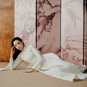Ao Dai Vietnam de Marque Locale de Haute Qualité – Costume Traditionnel Vietnamien Élégant et Formel – Véritable Vidéo et Photos – Lavable - Product Image 1