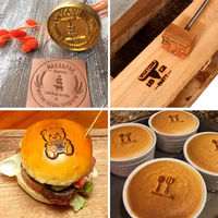Haute qualité JB5515 cuivre estampage à chaud moule rentable vente chaude pour gâteau marque Logo en laiton motif chauffage