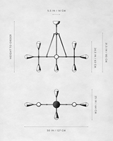 XZ, estructuras cónicas triangulares oscuras, candelabros Vintage de techo de latón envejecido, decoración de techo, diseño colgante de latón Led lineal