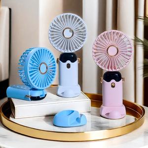 Ventilateur portable rechargeable pliable avec moteur DC 5W, alimenté par batterie, trois vitesses, commande par bouton, autonomie de 8 heures - Product Image 1