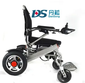 Fabrika yüksek kaliteli hafif elektrikli alüminyum alaşımlı elektrikli hareketlilik katlanır tekerlekli sandalye