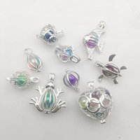 Proveedor Chino de Alibaba, Venta al por Mayor Personalizada de Joyería Creativa de Lujo, Dijes de Moda, Collar con Colgante de Plata de Ley 925 con Perla en Jaula