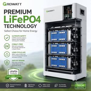 แบตเตอรี่ Growatt 51.2V 200Ah 10kWh LiFePO4 สำหรับระบบกักเก็บพลังงานแสงอาทิตย์ภายในบ้าน พร้อมการรับประกัน 10 ปี ป้องกันน้ำและฝุ่นระดับ IP65 ใช้งานได้ <span class=keywords><strong>6000</strong></span> รอบการชาร์จ - Product Image 3