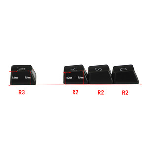 Chất liệu ABS 1.6mm phun dầu Radium khắc cá tính trong suốt Bàn Phím Cơ khí phím cap WASD phím mũi tên - Product Image 6