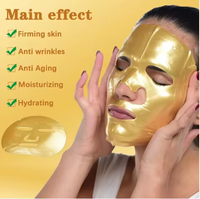 Masque Facial en Or 24K Acide Hyaluronique Profond Dissolvant Collagène Éclaircissant Hydratant