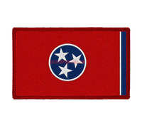 Écusson brodé personnalisé du drapeau du Tennessee, thermocollant pour vêtements, badge logo du Tennessee des États-Unis, à coller