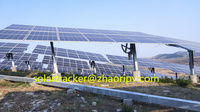 Système de suivi solaire pour zone de montagne vallonnée kit de suiveur solaire système de suivi solaire à double axe avec suiveur solaire