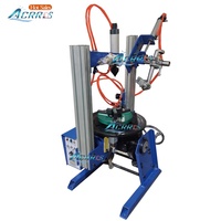 Positionneur rotatif pneumatique vertical 400 mm pour torche, support de pièce de précision de petite taille, capacité 30 kg, pour soudage de tuyaux à trou traversant