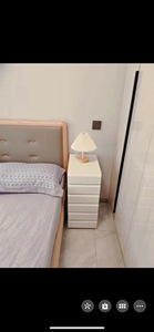 Meuble de rangement moderne en bois et acier inoxydable blanc à 6 tiroirs, hauteur réglable, pour salon et maison - Offre Spéciale - Product Image 6