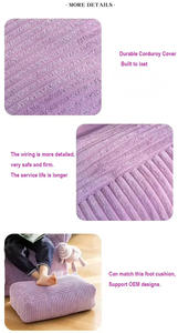 Funda de Cojín Tipo Puff de Felpa Suave Personalizada para Niños y Adultos, Colorida, para el Hogar, Oficina, Sala de Estar, Relajación, Viajes - Product Image 4