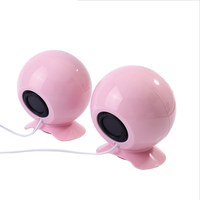 Produsen OEM 2.0 Speaker komputer USB Mini untuk Gaming-hitam DC plastik Notebook Bass/telepon/Desktop Multimedia seri 2.0