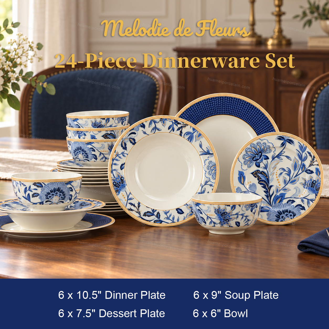 Custom Fine Bone China Luxury Crockery Tableware Plato Vajilla Assiette Porcelain Ceramic Plate Dinnerware Dinner Sets · image 5