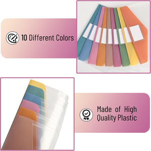 Custom trasparente in plastica impermeabile chiusura a scatto formato <span class=keywords><strong>A4</strong></span> lettere colorate Flaps buste cartelle per documenti buste di plastica - Product Image 6
