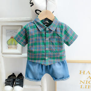 Vêtements pour enfants de haute qualité, vêtements pour enfants en gros, ensemble pantalon et chemise en jean pour garçons, ensembles 2 pièces - Product Image 2