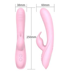 G-Punkt Lila USB-Ladegerät Kaninchen Vibrator Mit 7 leistungs starken Vibrationen Doppel motor Vibratoren für Frauen - Product Image 4