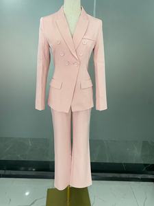 Completo pantalone elegante <span class=keywords><strong>rosa</strong></span> da <span class=keywords><strong>donna</strong></span> 2024 - Abito formale da ufficio per <span class=keywords><strong>donna</strong></span> - Product Image 5