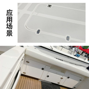 Charnière hexagonale en acier inoxydable 316 à six trous, qualité marine, pour trappe de bateau, pour remplacement et réparation - Product Image 3