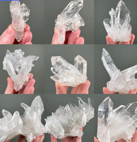 Groupe de cristaux de quartz naturel de qualité supérieure, géode brute de guérison pour la décoration de bureau, vente en gros en vrac