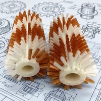 Ensemble de brosses industrielles BrushBoss LELY DIY A3/A4/A5, brosse à rouleau pour le nettoyage des robots de traite pour tétines de vaches, PA66/PA610, personnalisable OEM