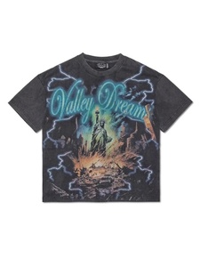 T-shirt da uomo 250GSM <span class=keywords><strong>vintage</strong></span> lavata oversize con stampa <span class=keywords><strong>cartoon</strong></span>, traspirante, anti-umidità, stile retrò streetwear hip hop, in puro cotone - Product Image 2