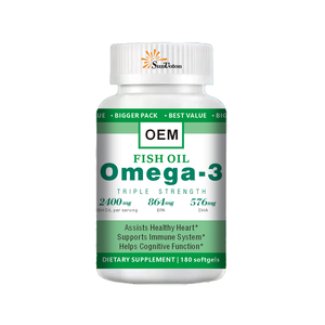 Vente directe d'usine Capsules d'huile de poisson oméga-<span class=keywords><strong>3</strong></span> Soutien à la santé du cerveau, des articulations, des yeux et du cœur - Product Image 1