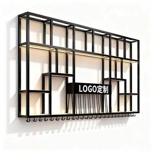 رف تخزين معلق على الحائط مصنوع من الحديد بتصميم صناعي - Product Image 3