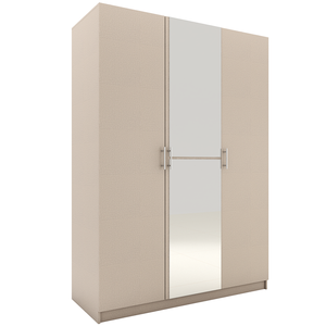 Factory Price Bedroom Furniture 3 Door Design Multi-use Portable <b>Clothes</b> Cabinet Closet with Mirror - Product Image 2