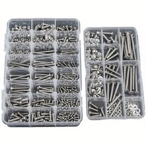 สกรูหัวซ็อกเก็ตสแตนเลสพร้อมแหวนสปริงแบบแบน ขนาด M4x8 มม. M5x10 มม. M6x12 มม. - Product Image 5
