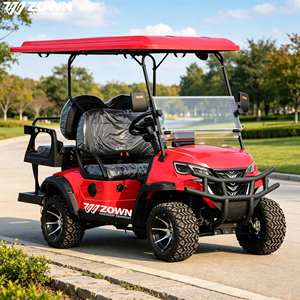 Carrito de Golf Eléctrico de 6 Pasajeros al por Mayor de Fábrica, Motor AC de 5KW, Gran Autonomía, Homologado para Calle, Carrito de Caza para Villas, Parques y Zonas Turísticas - Product Image 1