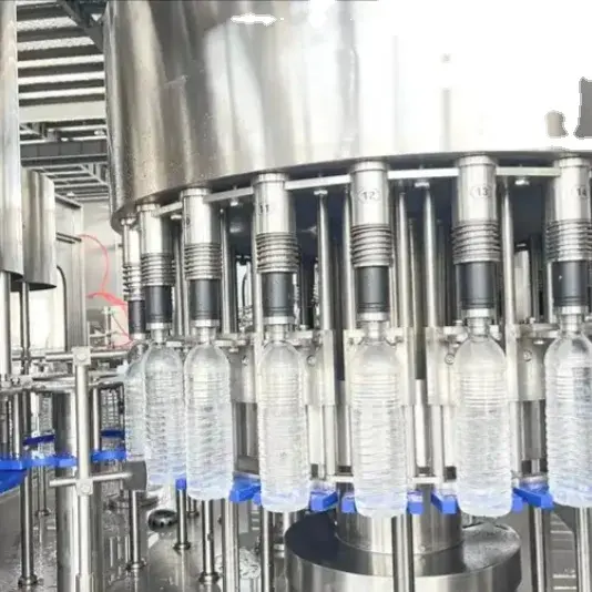 工場完全な機械飲料ミネラル浄水洗浄ボトル詰め充填キャッピング生産ライン