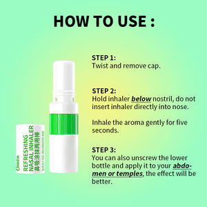 2-In-1 Verfrissende Neusinhalator Van 1.5Ml Met Verse Etherische Olie Verlicht Vermoeidheid - Product Image 5