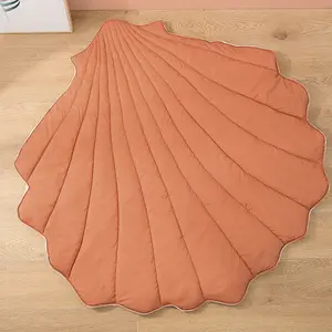 Creative ins Fashion couleur unie grande coquille forme bébé <span class=keywords><strong>tapis</strong></span> rampant épaissi décoration de chambre d'enfants <span class=keywords><strong>tapis</strong></span> rampant - Product Image 2