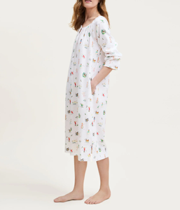 Pigiama <span class=keywords><strong>da</strong></span> Donna Taglie Forti <span class=keywords><strong>con</strong></span> Stampa e Design a Bretelle, Sensazione di Puro <span class=keywords><strong>Cotone</strong></span>, Stile Primaverile e Autunnale, Traspirante, Casual, Tinta Unita - Product Image 2