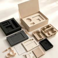   Boîte d'emballage magnétique certifiée pour sérum, élégante, rigide, style livre, pour soins de la peau, coffret cadeau avec plateau personnalisé en relief