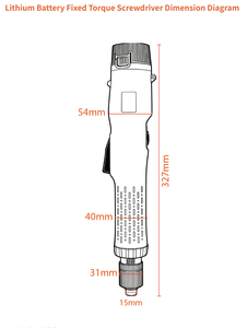 Chave de Fenda Elétrica Sem Fio de Alta Velocidade 2000RPM Tipo Reto 0.5-3.5N.m para Linha de Montagem - Product Image 5