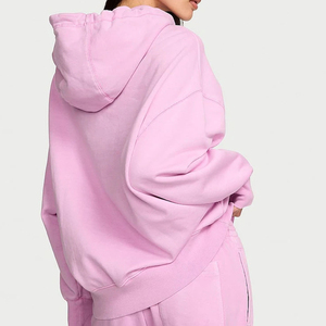 Sudadera con Capucha Ecológica para Mujer, con Estampado Personalizado y Bolsillo Tipo Canguro, Colores y Tallas Personalizables, Estilo Casual y Holgado - Product Image 2