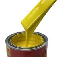 Peinture acrylique de finition automobile OEM à haute couvrance et longue durée, 2K, jaune citron, pour réparation de carrosserie, séchage rapide