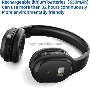 Receptor digital de auriculares de <span class=keywords><strong>radio</strong></span> FM de plástico portátil para interpretación de conferencias Aprendizaje en línea - Product Image 3